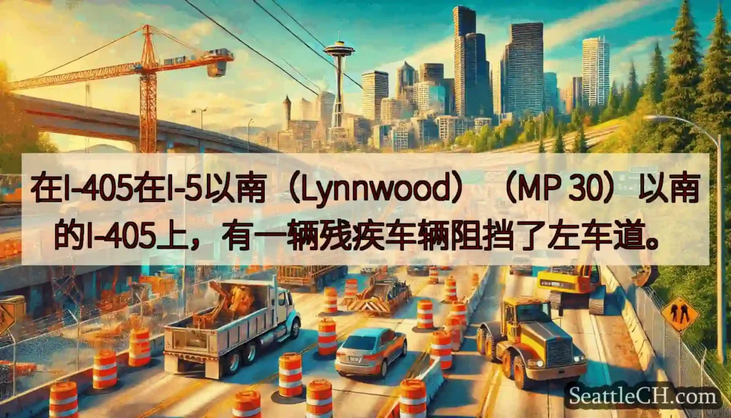 在I-405在I-5以南（Lynnwood）（MP