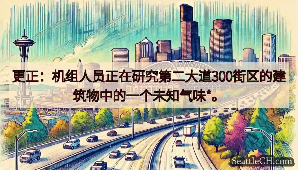 更正：机组人员正在研究第二大道300街区的建筑物中的一个未知气味*。