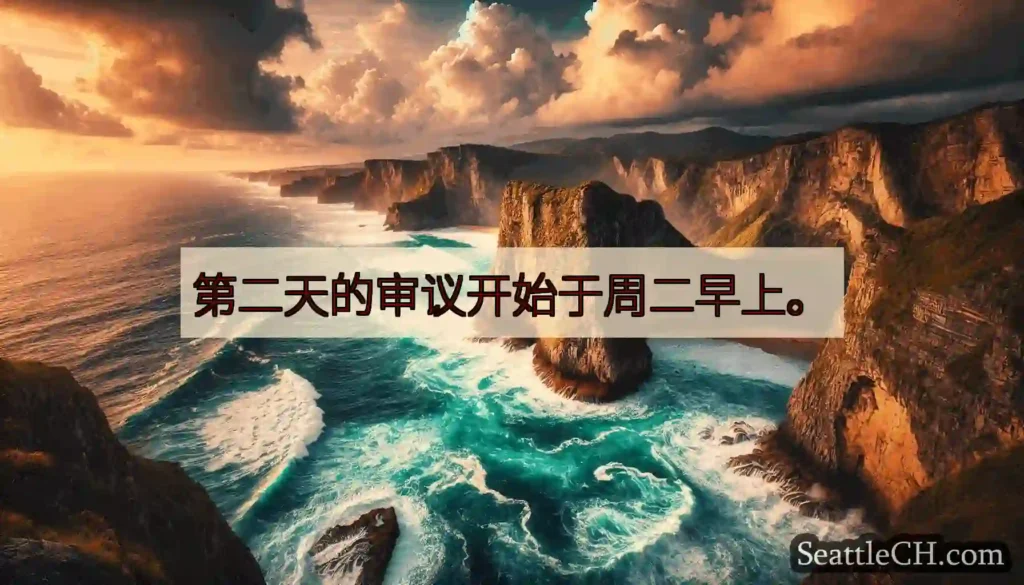 第二天的审议开始于周二早上。