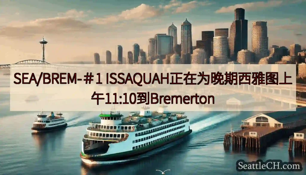 SEA/BREM-＃1 ISSAQUAH正在为晚期西雅图上午11:10到Bremerton
