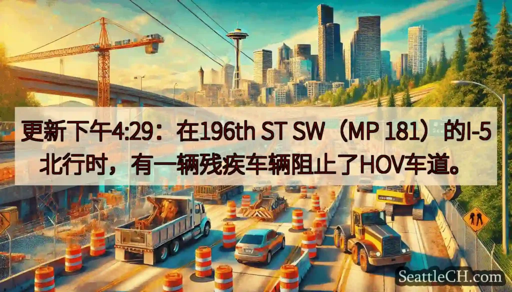 更新下午4:29：在196th ST SW（MP