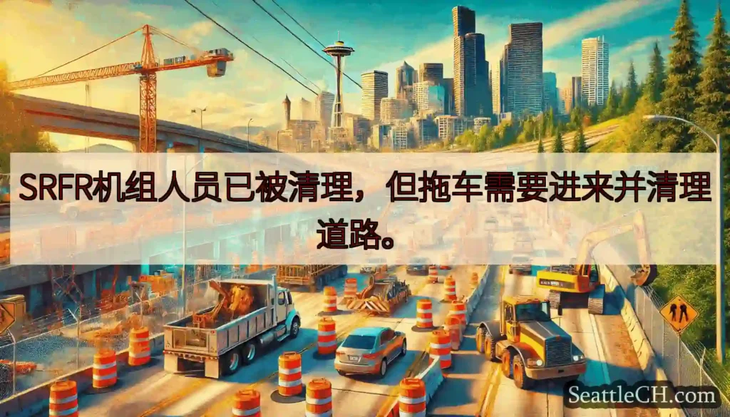 SRFR机组人员已被清理，但拖车需要进来并清理道路。