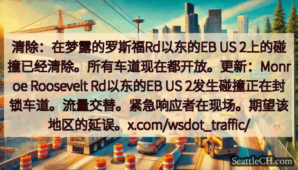 清除：在梦露的罗斯福Rd以东的EB US