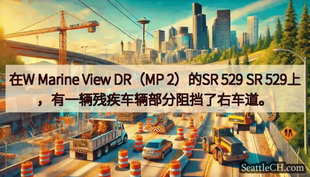 在W Marine View DR（MP 2）的SR 529 SR