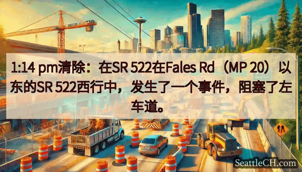 1:14 pm清除：在SR 522在Fales Rd（MP 20）以东的SR