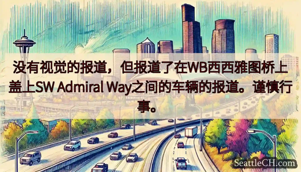 没有视觉的报道，但报道了在WB西西雅图桥上盖上SW Admiral