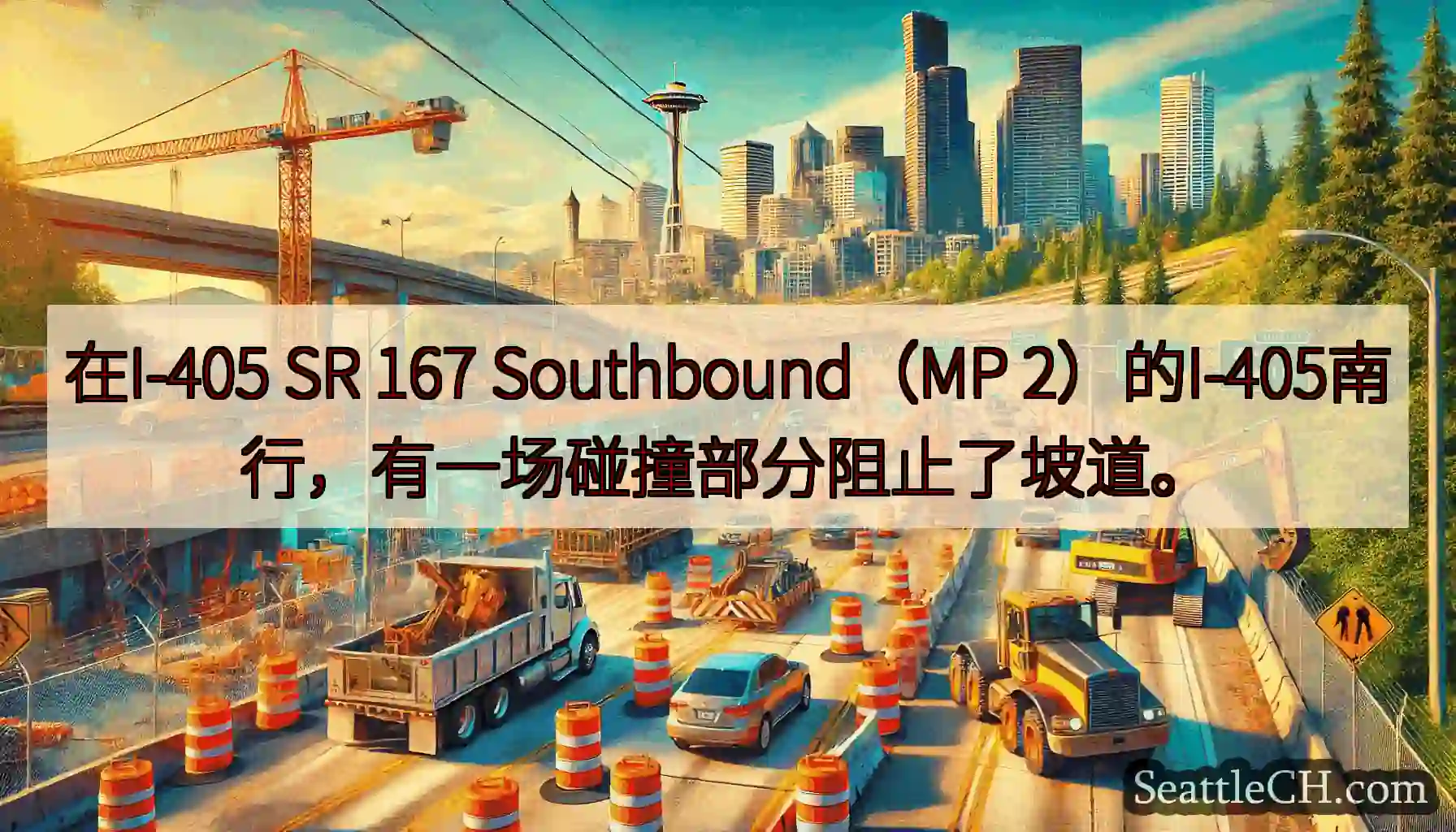 在I-405 SR 167 Southbound（MP