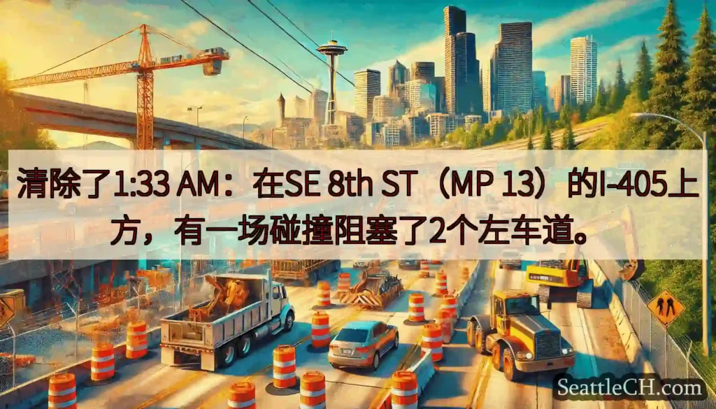 清除了1:33 AM：在SE 8th ST（MP