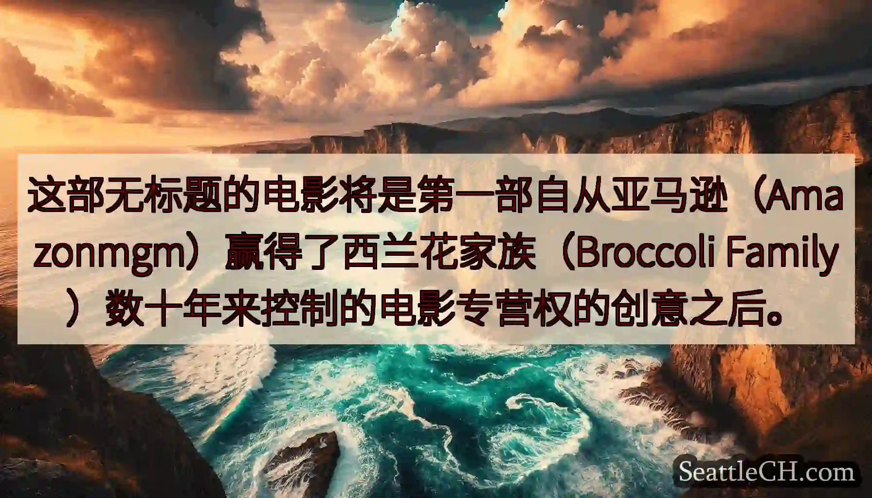 这部无标题的电影将是第一部自从亚马逊（Amazonmgm）赢得了西兰花家族（Broccoli