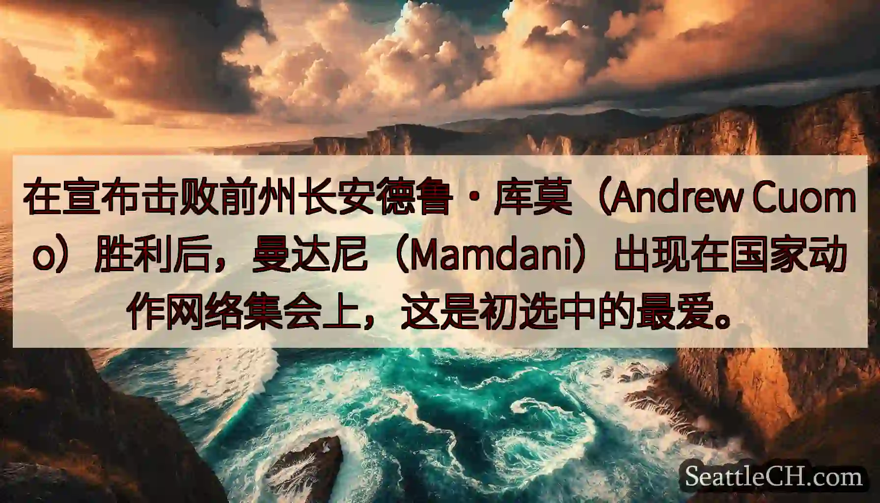 在宣布击败前州长安德鲁·库莫（Andrew