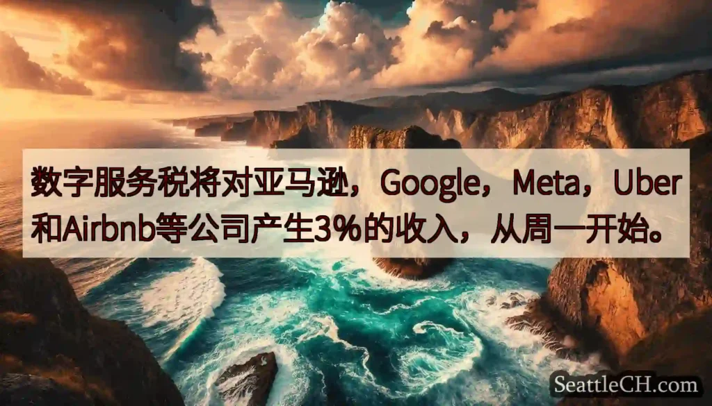 数字服务税将对亚马逊，Google，Meta，Uber和Airbnb等公司产生3％的收入，从周一开始