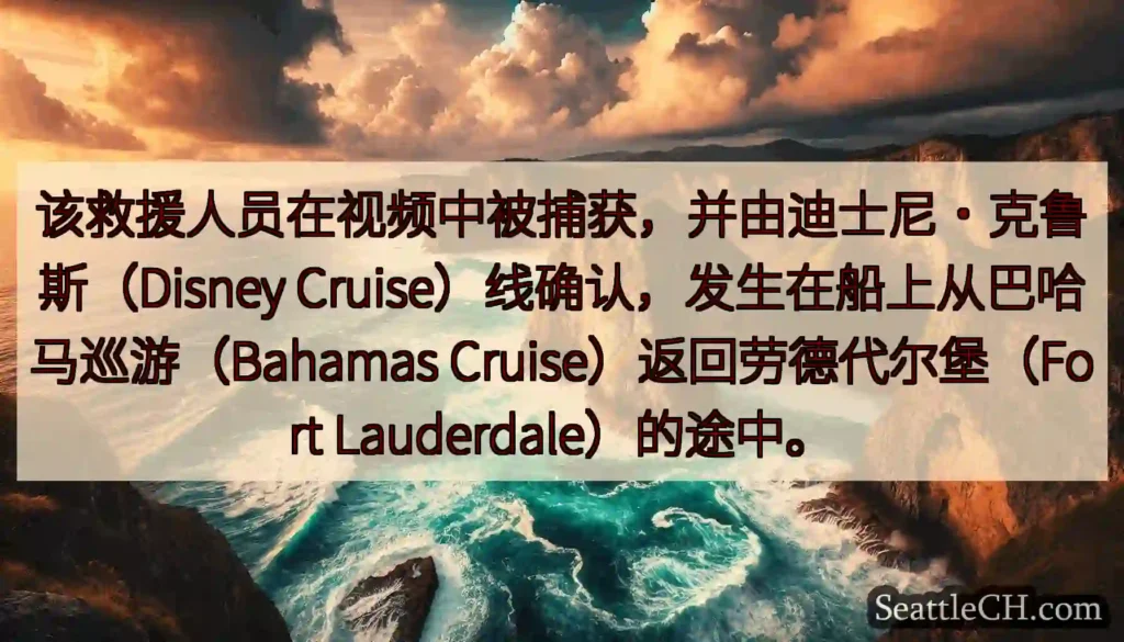 该救援人员在视频中被捕获，并由迪士尼·克鲁斯（Disney