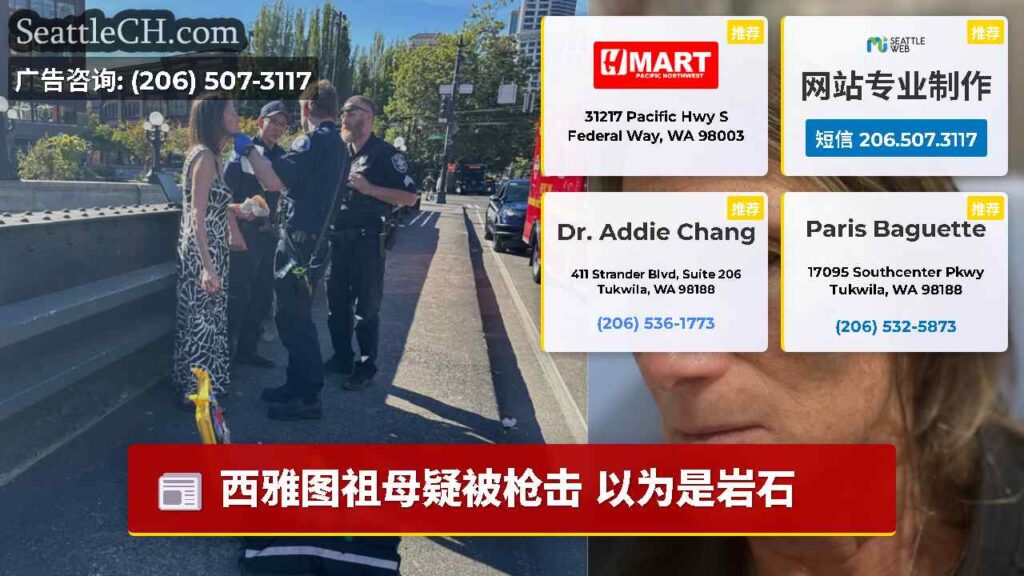 西雅图祖母疑被枪击 以为是岩石