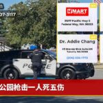 公园枪击一人死五伤