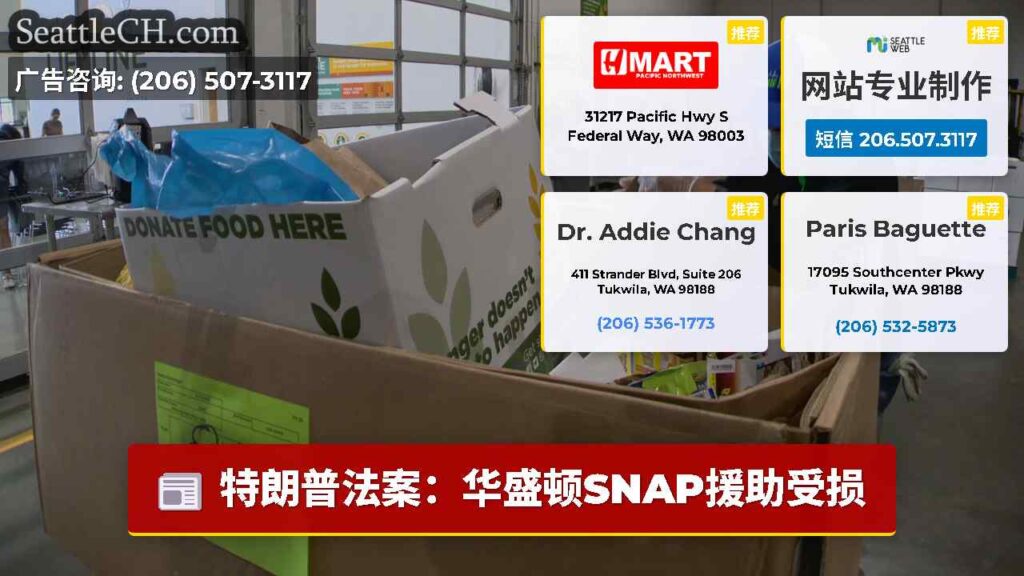特朗普法案：华盛顿SNAP援助受损