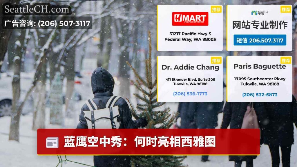 蓝鹰空中秀：何时亮相西雅图