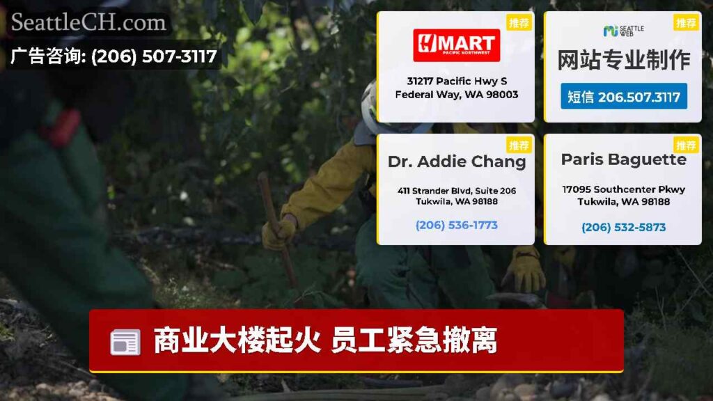 商业大楼起火 员工紧急撤离