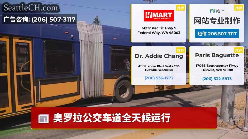 奥罗拉公交车道全天候运行