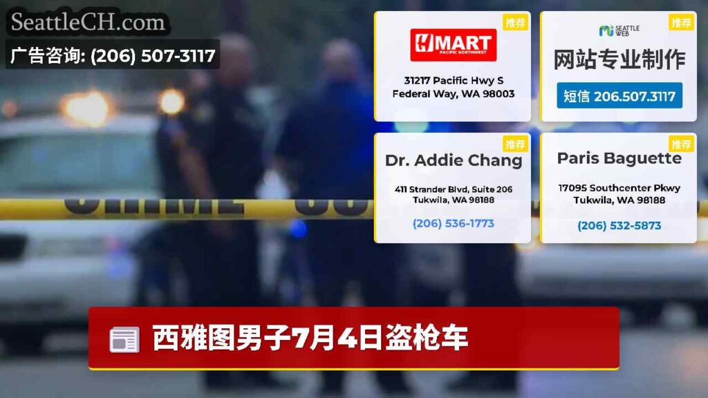 西雅图男子7月4日盗枪车