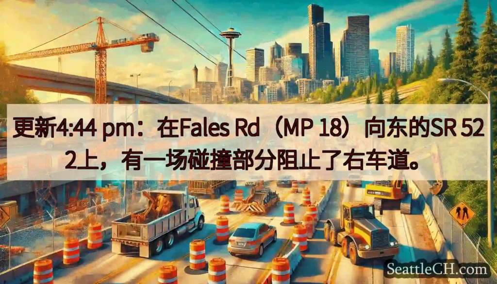 更新4:44 pm：在Fales Rd（MP 18）向东的SR