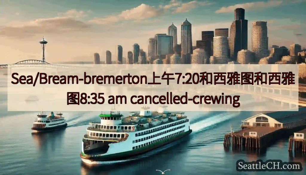 Sea/Bream-bremerton上午7:20和西雅图和西雅图8:35 am