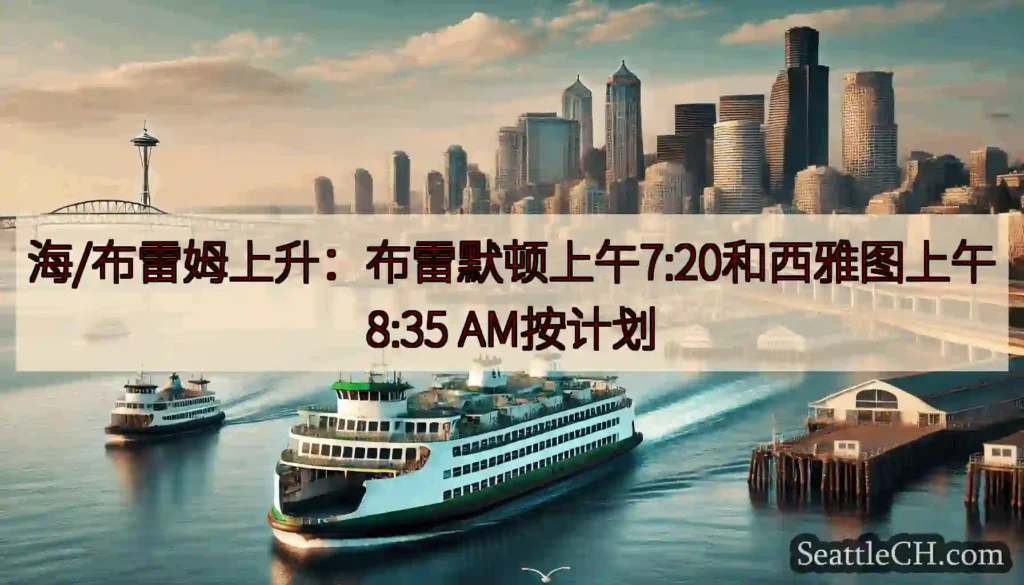 海/布雷姆上升：布雷默顿上午7:20和西雅图上午8:35