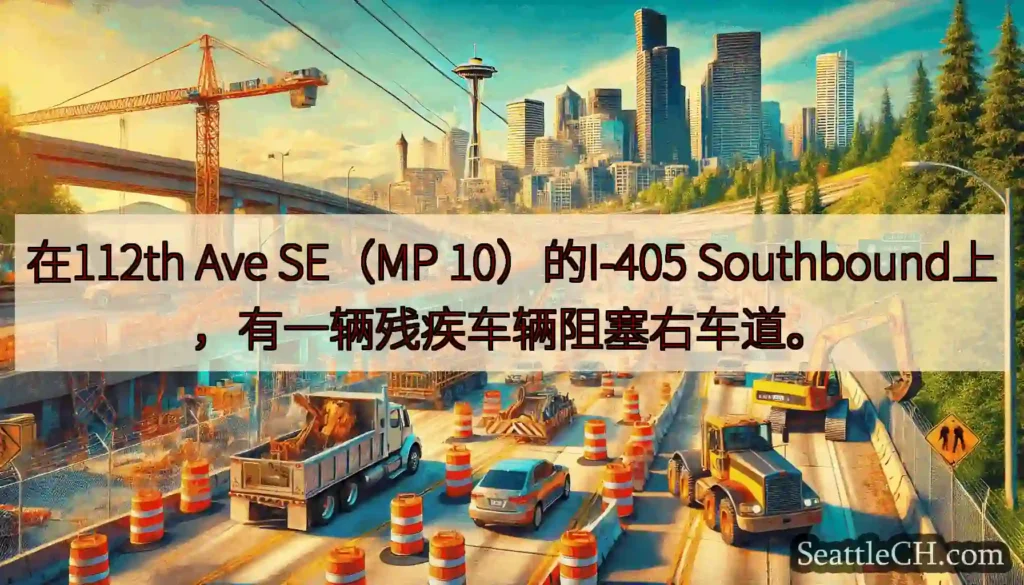 在112th Ave SE（MP 10）的I-405