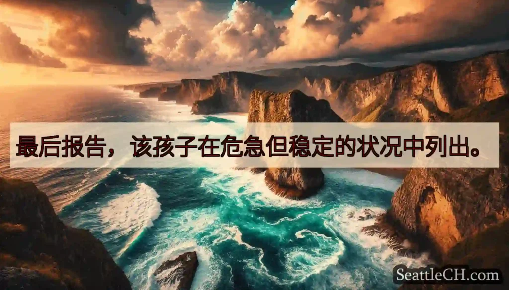 最后报告，该孩子在危急但稳定的状况中列出。