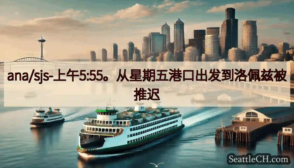 ana/sjs-上午5:55。从星期五港口出发到洛佩兹被推迟https://wsdot.com/fe