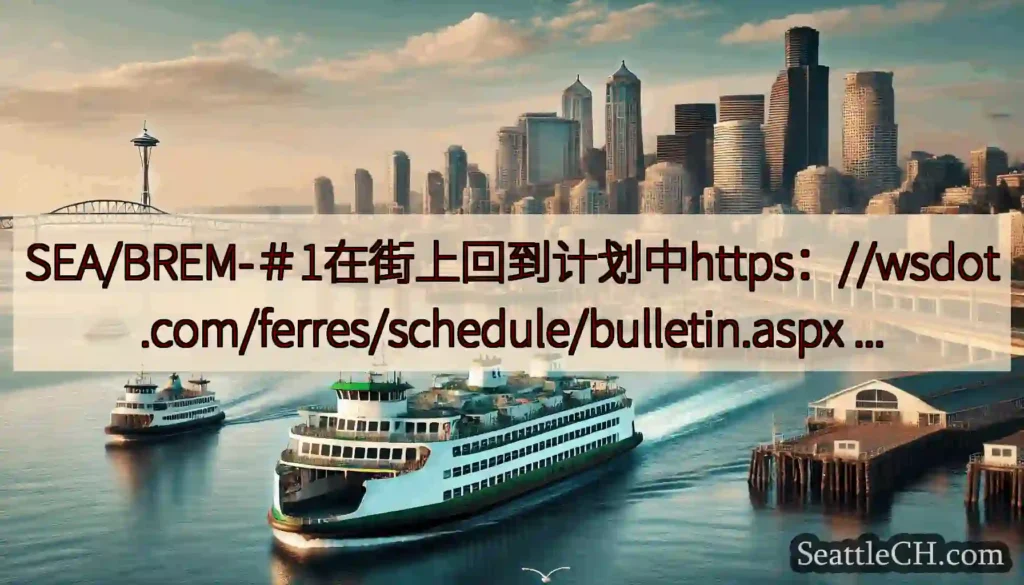 SEA/BREM-＃1在街上回到计划中https：//wsdot.com/ferres/schedu