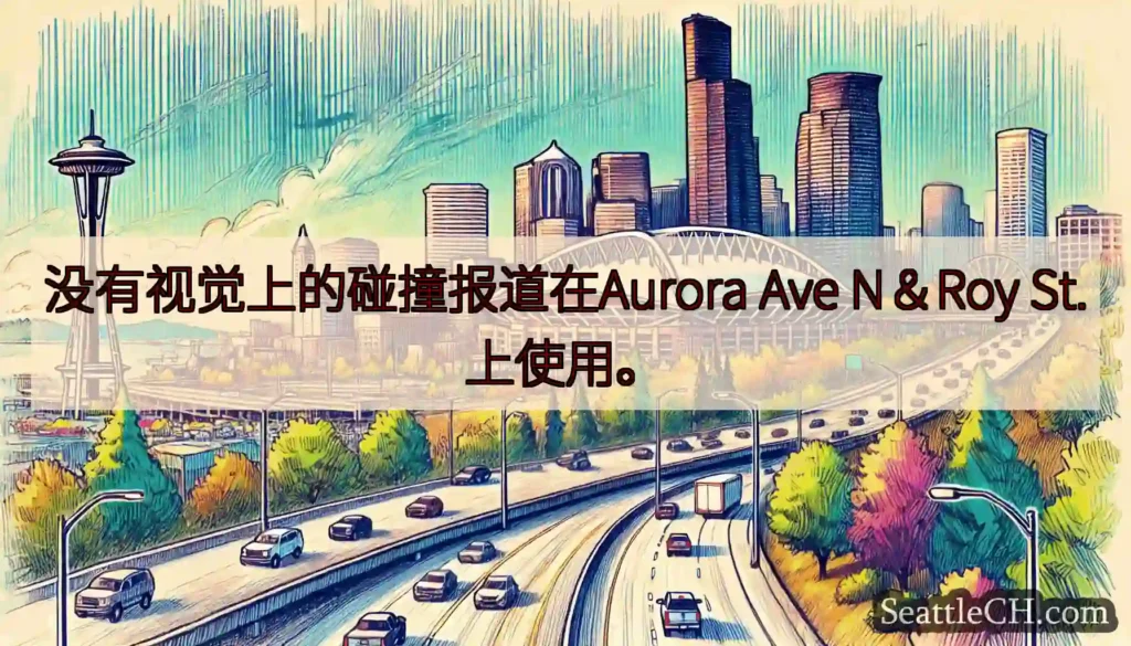 没有视觉上的碰撞报道在Aurora Ave N＆Roy St.上使用。