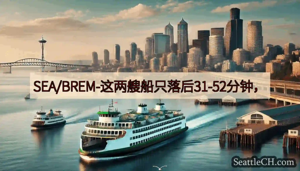 SEA/BREM-这两艘船只落后31-52分钟，https://wsdot.com/ferries/