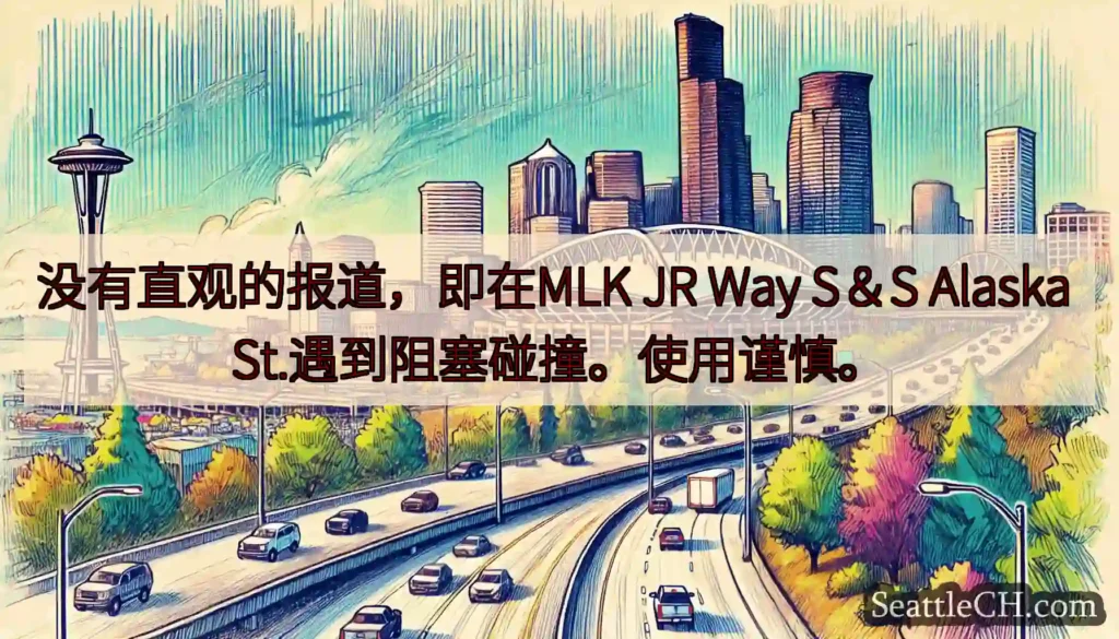 没有直观的报道，即在MLK JR Way S＆S Alaska St.遇到阻塞碰撞。使用谨慎。
