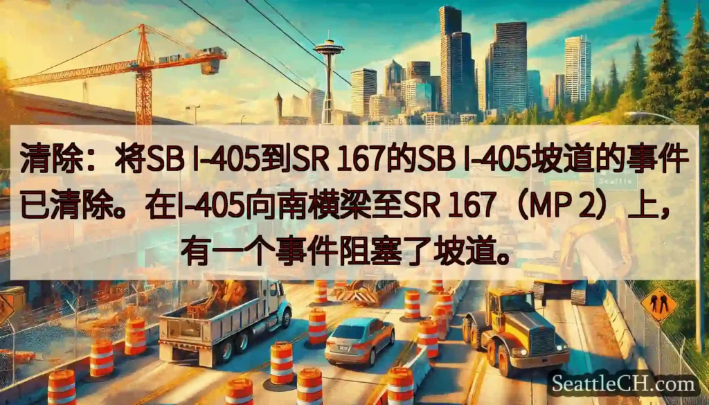 清除：将SB I-405到SR 167的SB