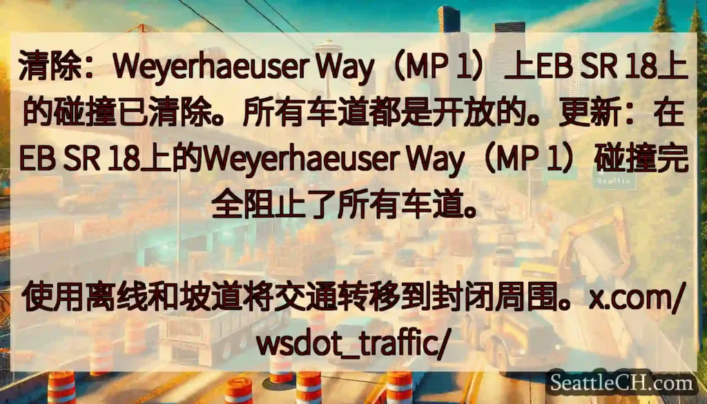 清除：Weyerhaeuser Way（MP 1）上EB SR