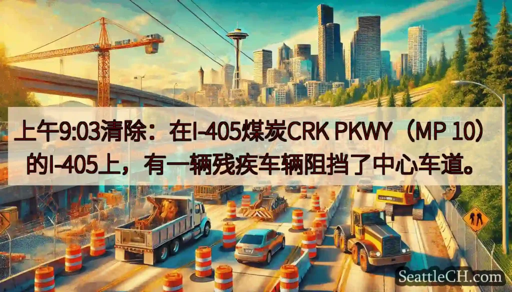 上午9:03清除：在I-405煤炭CRK PKWY（MP