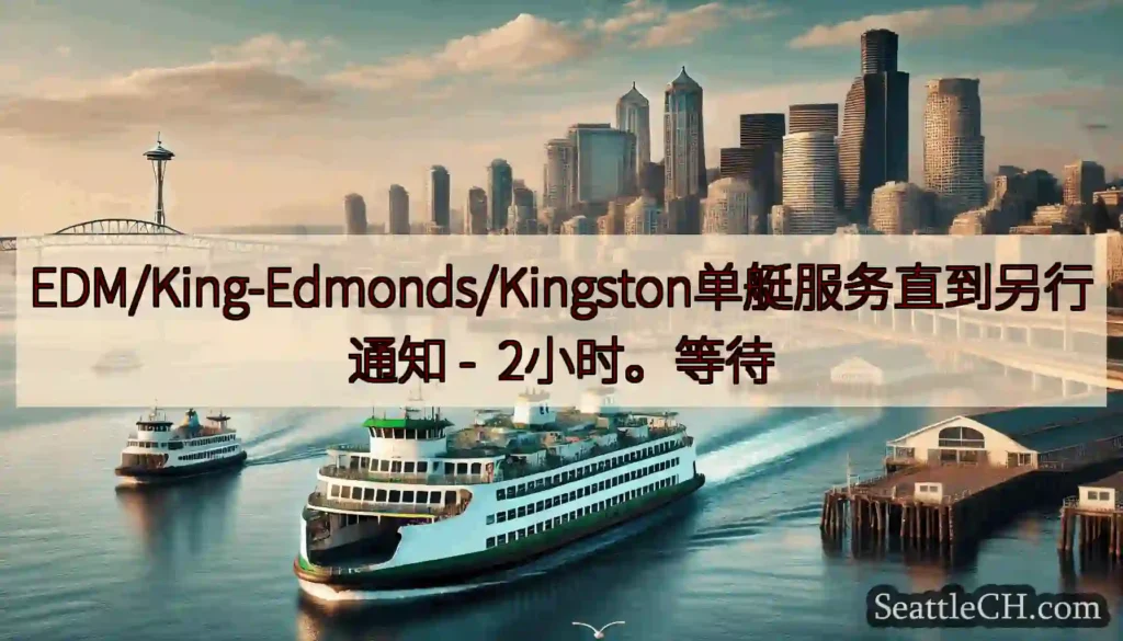 EDM/King-Edmonds/Kingston单艇服务直到另行通知 -