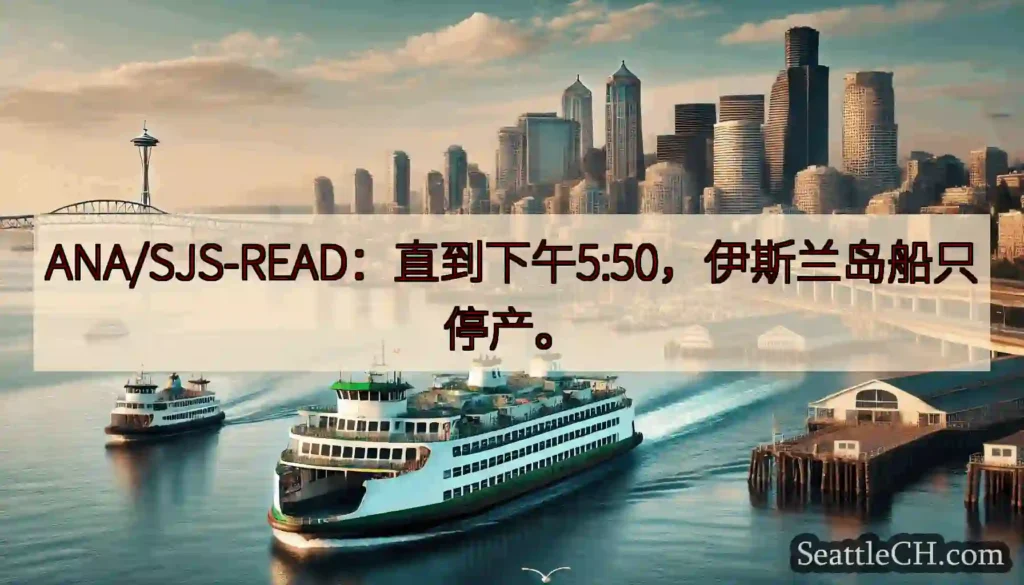 ANA/SJS-READ：直到下午5:50，伊斯兰岛船只停产。https://wsdot.com/f