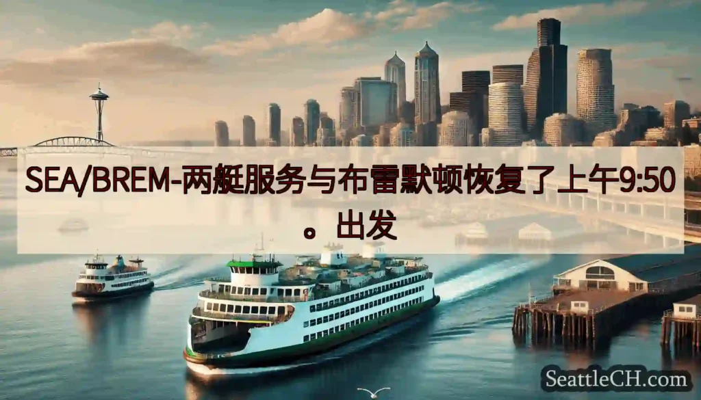 SEA/BREM-两艇服务与布雷默顿恢复了上午9:50。出发