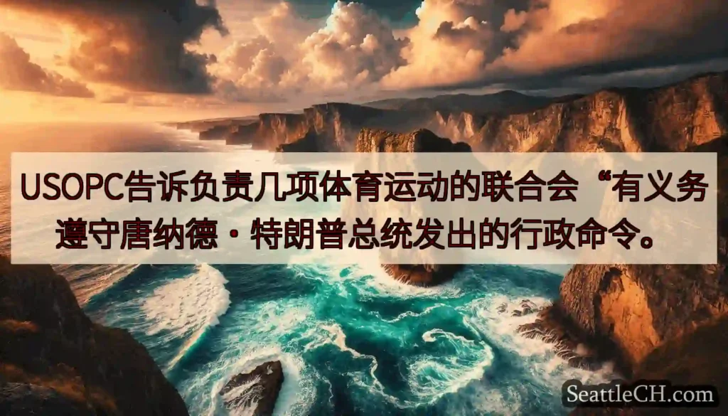 USOPC告诉负责几项体育运动的联合会“有义务遵守唐纳德·特朗普总统发出的行政命令。