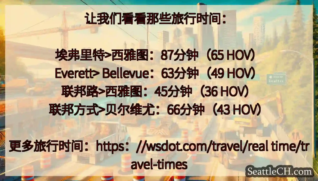 让我们看看那些旅行时间：