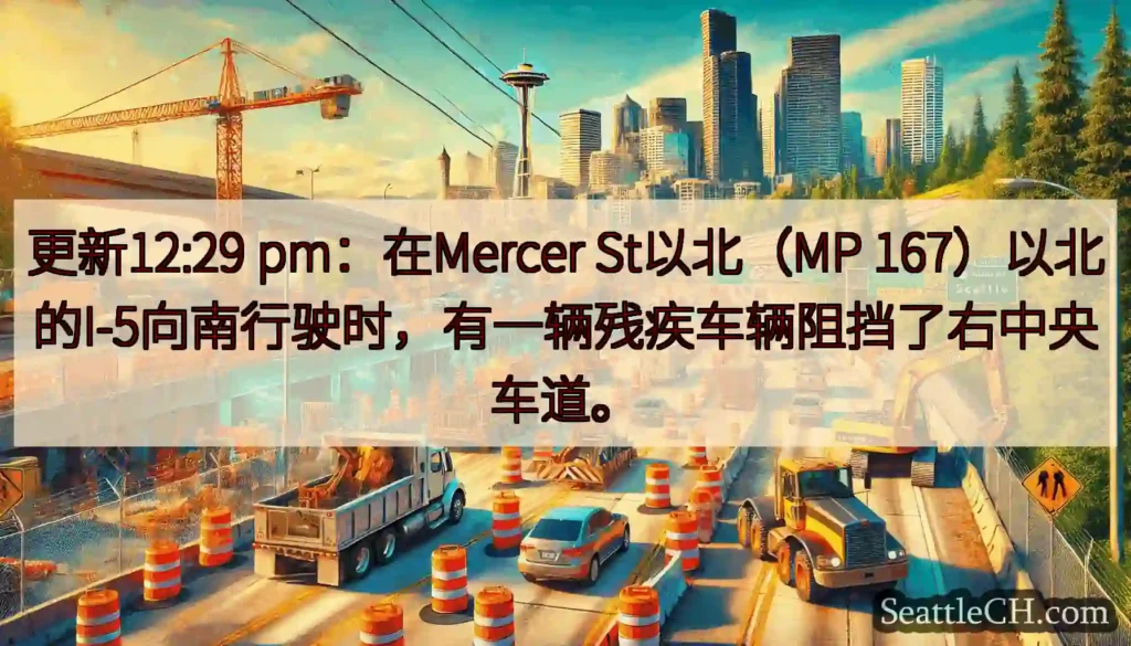 更新12:29 pm：在Mercer St以北（MP