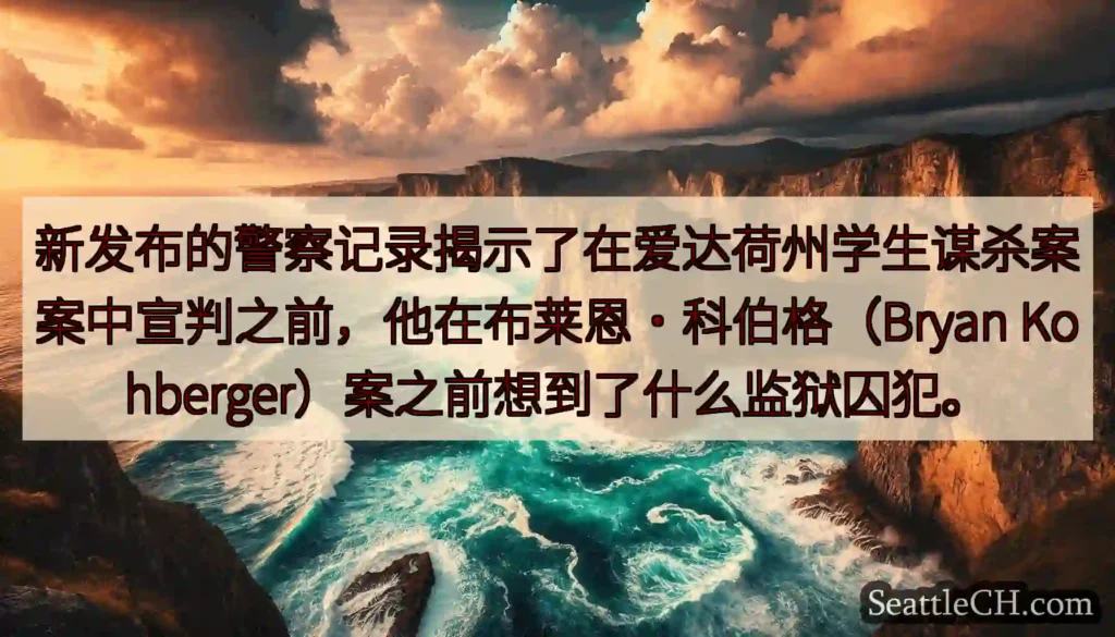 新发布的警察记录揭示了在爱达荷州学生谋杀案案中宣判之前，他在布莱恩·科伯格（Bryan