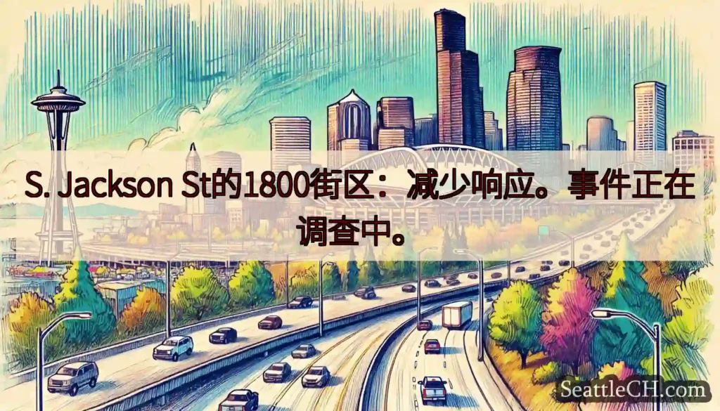 S. Jackson St的1800街区：减少响应。事件正在调查中。