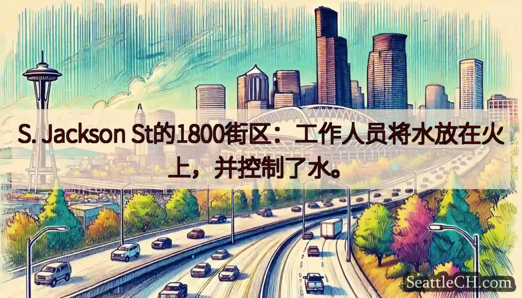 S. Jackson St的1800街区：工作人员将水放在火上，并控制了水。
