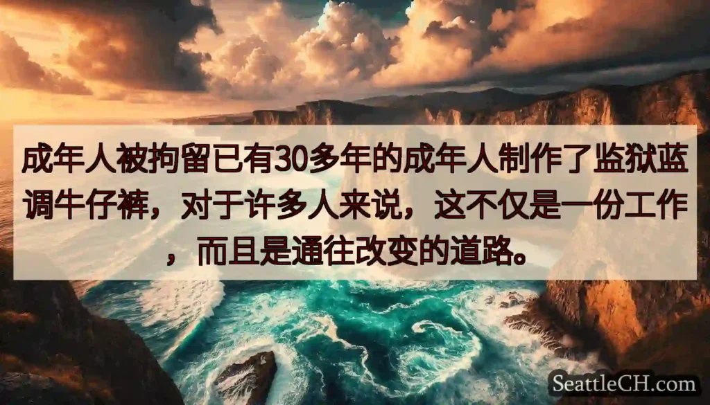 成年人被拘留已有30多年的成年人制作了监狱蓝调牛仔裤，对于许多人来说，这不仅是一份工作，而且是通往改