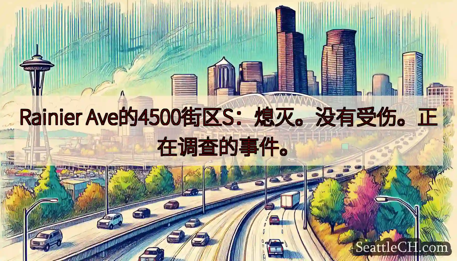 Rainier Ave的4500街区S：熄灭。没有受伤。正在调查的事件。