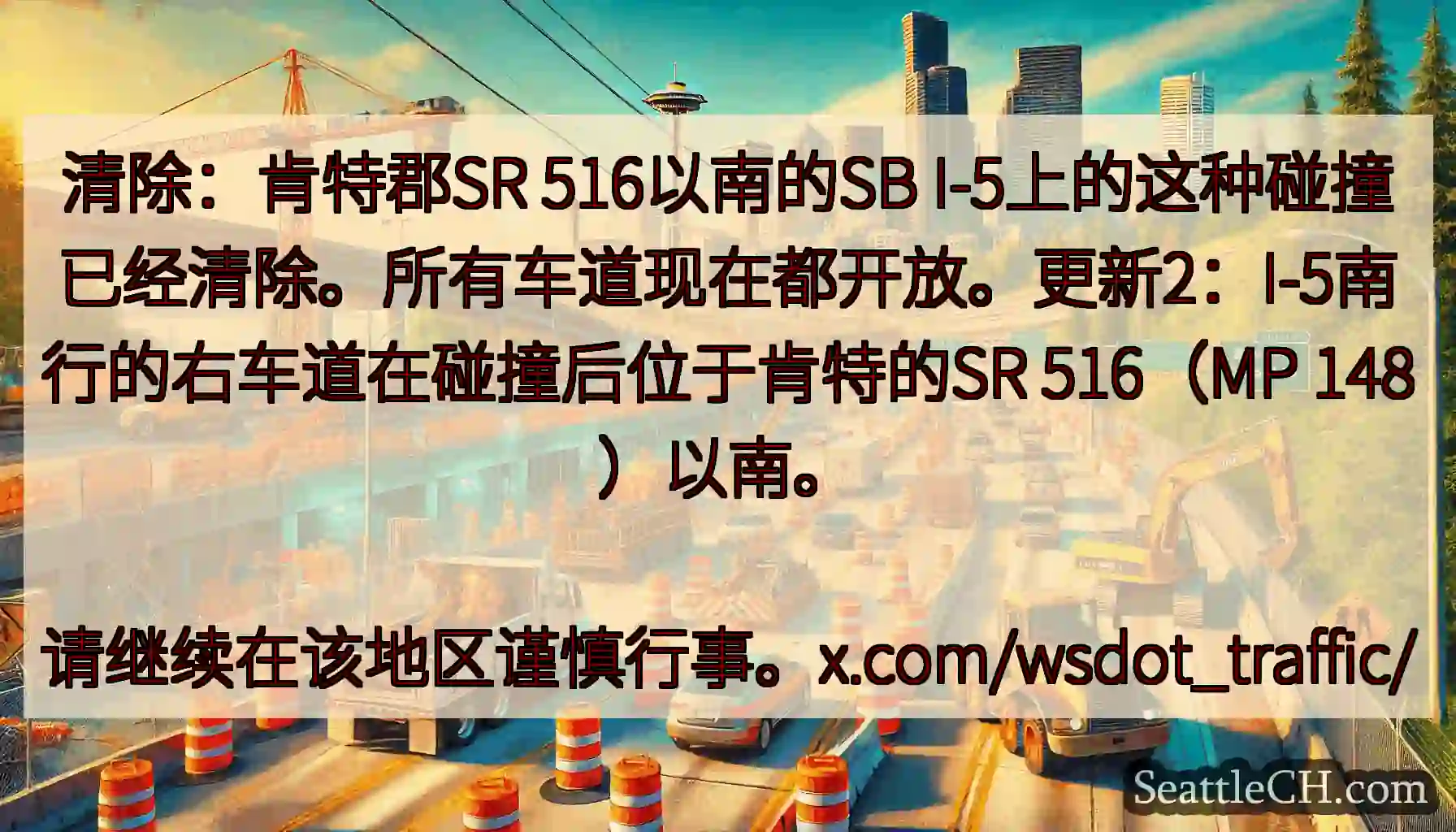 清除：肯特郡SR 516以南的SB