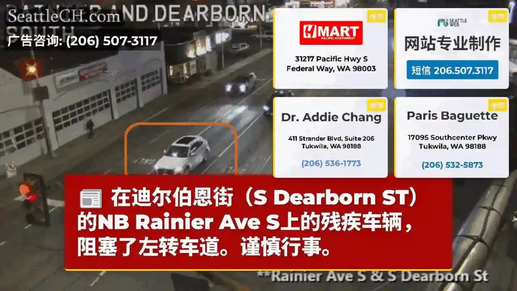 在迪尔伯恩街（S Dearborn ST）的NB Rainier Ave