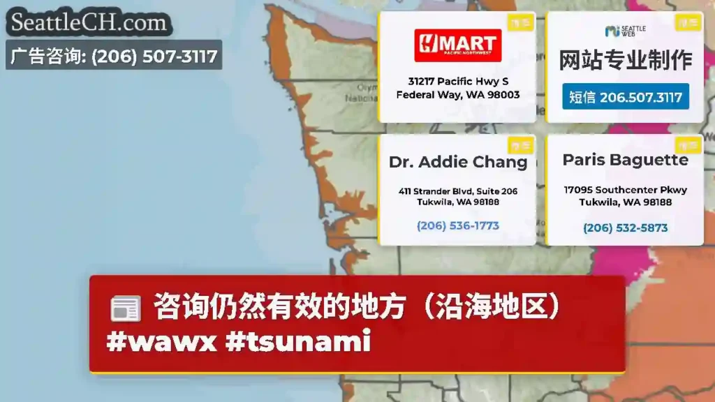 咨询仍然有效的地方（沿海地区）#wawx #tsunami